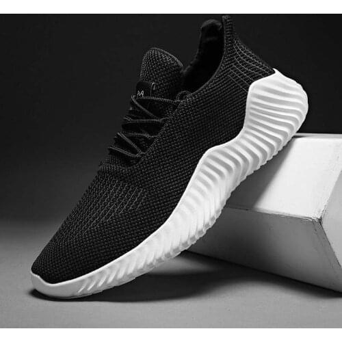 Light Weight Man Shoes Big Size Flat Summer Sneakers for Men Platform Mesh Breathable Running Shoes Slip on Mens Sport Shoe H2