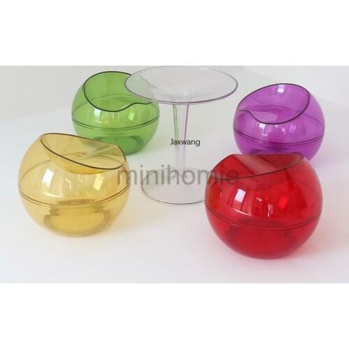 Shoe Changing Stool Home Furniture Nordic Simple Luxury Creative Storage Acrylic Apple Stool Decorative Ottoman Crystal Stools m