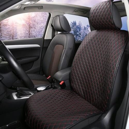 Universal PU Leather Car Seat Cover Auto Front Back Carseat Cushion Protector Waterproof Pad Mat Fit Most Car