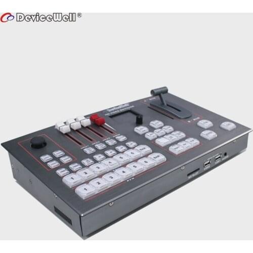 DeviceWell HDS6506 4+2 HD Video Switcher SDI video mixer for New Media Live Youtube Ins TV Broadcasts pk atem mini pro