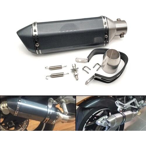 36-51MM Universal New Motorcycle SC Exhaust Muffler Moto Dirt Bike Scooter Exhaust DB killer For FZ6 CBR250 CB600 MT07 ATV R1 R3