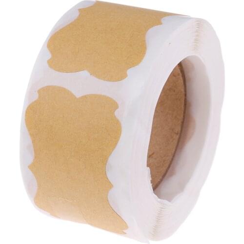 300pcs/roll 1.25x2.28 inch Blank Stickers scrapbooking labels sticker for Package and wedding decoration DIY stationery sticker