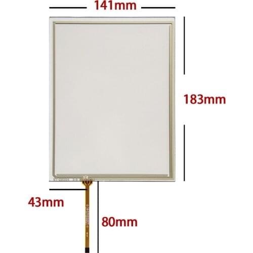 5pcs/lot New 8 inch four-wire resistor thin line touch screen 183*141mm industrial exterior panel maker AT080TN52 V.1