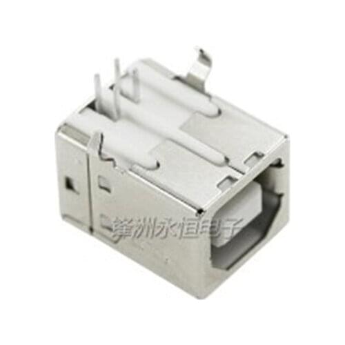 50pcs USB-B connector USB D Type 90 degree