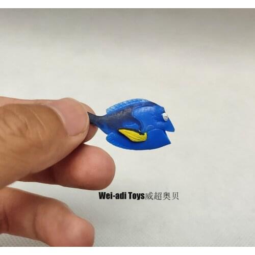 60PCS/lot 4cm Genuine bulk cargo submarine mobilization small Dory fish animal model decoration cake decoration DIY