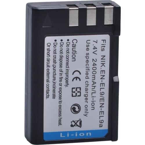 1Pc 2400mAh EN-EL9 ENEL9 EN-EL9a EN EL9 EL9a Battery for Nikon EN-EL9a D40, D60, D40X, D5000, D3000 Digital Camera