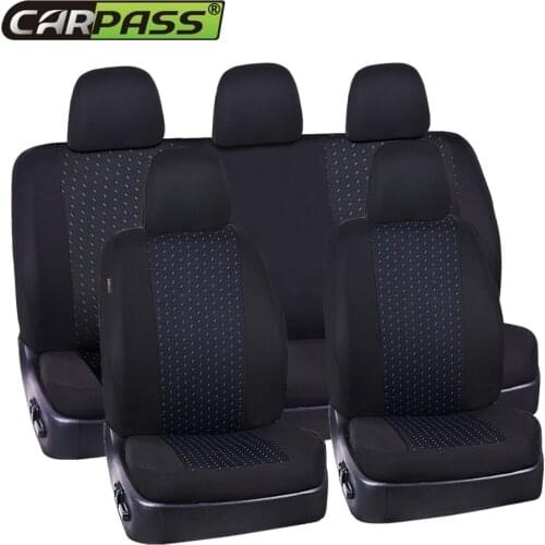 Car-pass Top Quality Full Set Universal Auto Seat Cover Fit Most Styling Car Seat Covers 5MM Composite Sponge Seat Protector