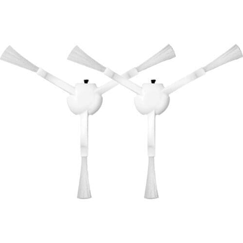 2Pcs White Side Brush for Xiaomi Mi Robot Vacuum Mop 2 Pro + Robotic Cleaner STYTJ02ZHM STYJ02ZHM Part Kits Spare Components