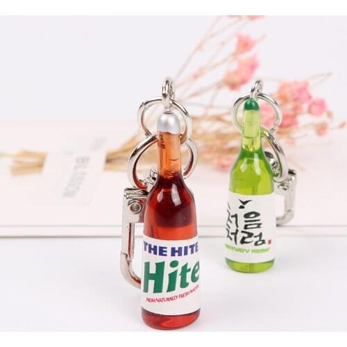 Hot Fish Bottle astronaut Keychain Keyring Fit Apple Airpods Case Charms Accessories Simple Car Key chain Key Ring Jewelry DIY