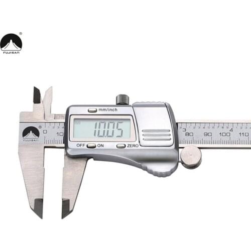 FUJISAN Digital Caliper 0-150mm/0.01 Electronic Stainless Steel Vernier Calipers Metric/Inch Gauge Micrometer Tool