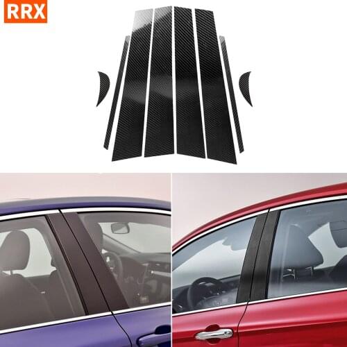 For Toyota Camry XV70 8th LE XLE V6 GA-K 2018-up Accessories Window B-pillars Decorative Carbon Modified Exterior Sticker