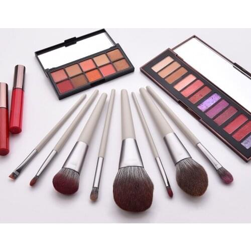 Ennke 8 Professional High-Gloss Repair Capacity Concealer Liquid Foundation Eye Shadow Eyebrow Makeup Brush Tool