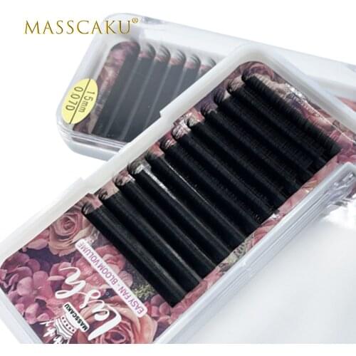 Wholesale 2d-6d Magnetic Camellia Lashes 1s Blooming Eyelash Extensions Individual Automatic Flowering Volume Lashes Tray