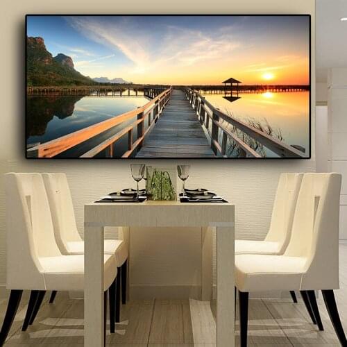 Настенные картины пейзажи MANSHENG China At AliExpress