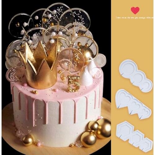 New Lollipop Silicone Mold Practical Cake Decoration Tool Polygonal Cake Mold Chocolate Mold DIY Baking Tool Multi-size