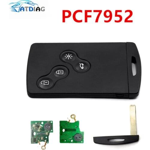 PCF 7952 4 Buttons Smart Remote key Fob 433Mhz PCF7952 Chip 2009 2010 2011 2012 2013 2014 Car keys