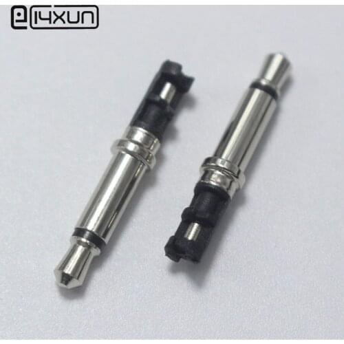 EClyxun 50pcs Nickel-plated 3.5mm 2 pole Headset Metal Head 3.5 mm Stereo Audio Plug Connector for Earphone