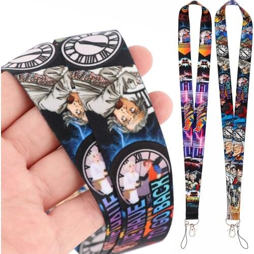 DZ2386 Back To The Future Lanyard for Key Neck Strap lanyard Card ID Badge Holder Key Chain Key Holder Rope Keyrings Accessories