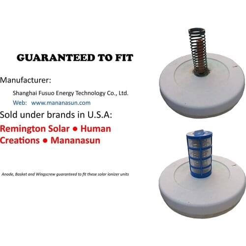 Solar Copper Anode Replacement for Solar Pool Ionizer Kill Algae Water Purifier Chlorine-Free Spa Pool Cleaning Auto Cleaner