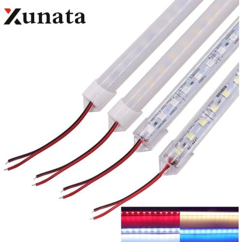 5054 LED Bar Light DC12V 36Leds/pc 0.5m/pc 18LEDs/pc Waterproof Outdoor Cool White / Warm White LED Hard Strip LED Strip 5pcs