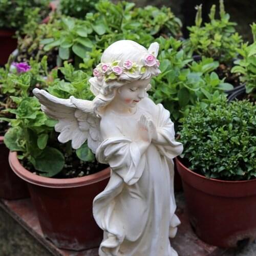 Courtyard Decoration Outdoor Garden American Country Small Yard Decoration Gardening Decoration Resin Angel Ornaments