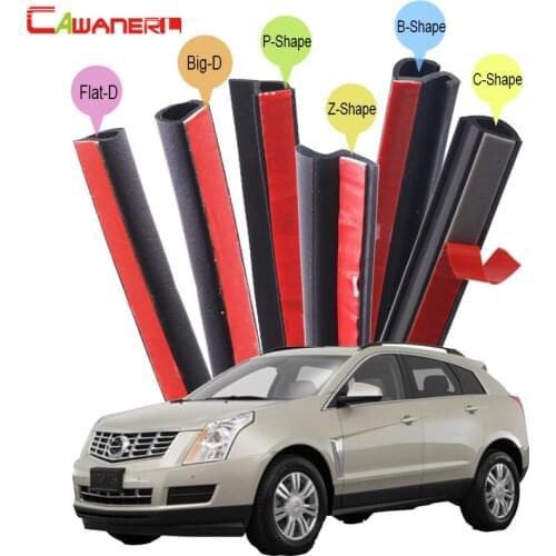 Cawanerl Rubber Car Seal Sealing Strip Kit Self-Adhesive Whole Auto Weatherstrip Seal Edging Trim For Cadillac SRX Escalade