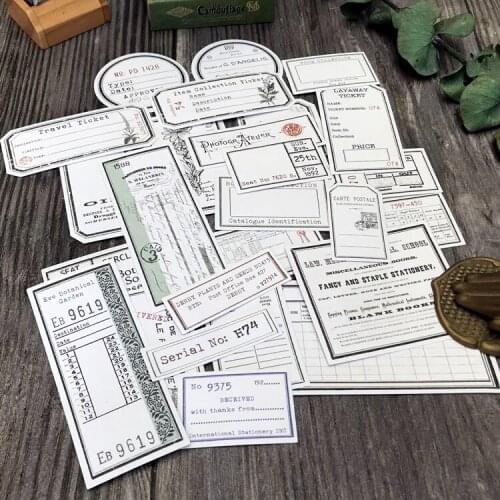 KSCRAFT Vintage Plant Tickets and Receipts for DIY Junk Journal Planner Scrapbook Album Paper Crafts