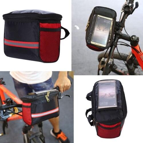 Waterproof Riding Bicycle Bag Bike Rack Cycling Bike Accessories Bike Handlebar Bag Bicycle Front Tube Pocket Pack