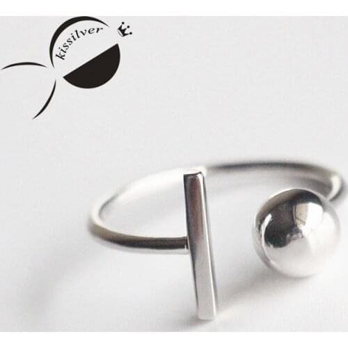 S925 Sterling Silver Ball Ring Opening Exaggerated Female Silver Jewelry Rings for Women 2017 Irregular Engagement Party Ring