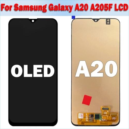 1 PCS OLED For Samsung Galaxy A20 A205 SM-A205F LCD Display Touch Screen Digitizer Assembly