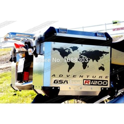 1 Pair Motorcycle Tail Box Size Box Car Sticker Decals for ADV R1200GSLC F800GS F700GS TOURATECH
