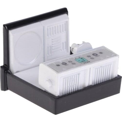 1 Pc 1/12 Scale Dollhouse Miniature Kitchen Metal Coffee Machine Pretend Play Cooking Toy Accessories