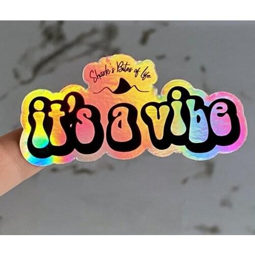 100PCS Custom Your Logo Person Holographic Sticker Silver Laser Customized Text Logo Holographic Sticker Favors Labels