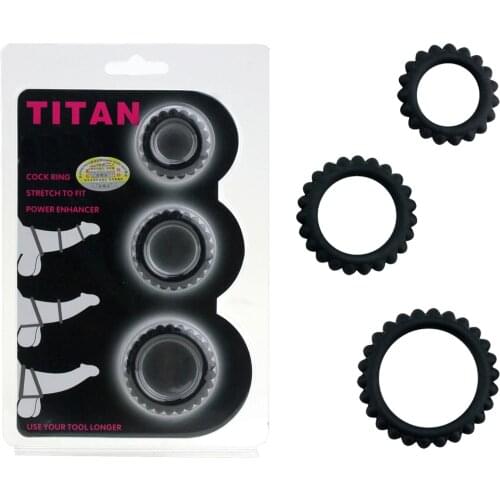 3pcs Cock Ring Penis Ring Chastity Cage Sex Toys for Men Delay Ejaculation Cockring Penis Longer Lasting Erection Sex Products