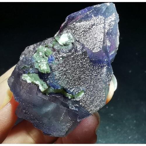 45.2gNatural dream violet fluorite cluster mineral specimen healing energy teaching CRYSTAL QUARTZ GEM home decoration collectio