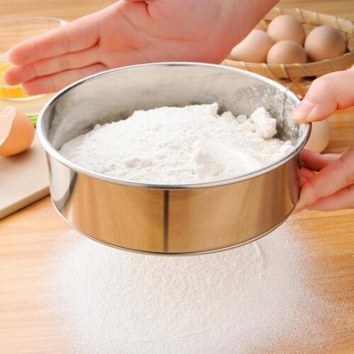 5Pcs/Set Stainless Steel 40 Mesh Flour Sugar Sifter Sieve Home Kitchen Bakeware Strainers