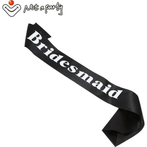 3pcs Black wedding event hens sash bachelorette party bride to be maid of honor Fun Party decoration 2020 new design