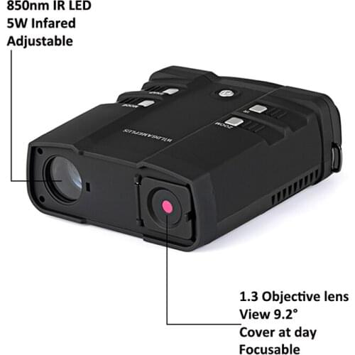 WG500B Nightvision Binoculars Infrared Binoculars Telescope 500M Night Vision Binoculars Camera Hunting Telescope