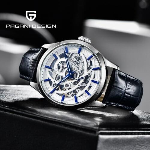Pagani Design Top Brand Watch Mens Automatic Waterproof Leather Watch Mens Stainless Steel Mechanical Watch Men Reloj Hombre