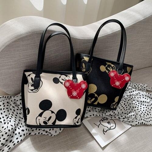 Disney lady canves bag Mickey mouse shoulder bag women canves handbag girl bag lady fashion shopping bag
