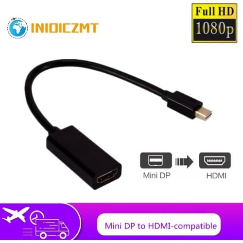INIOICZMT Mini Display Port DP Male to HDMI-compatible Female Adapter Converter Cable For Apple Mac Macbook Pro Air Laptop