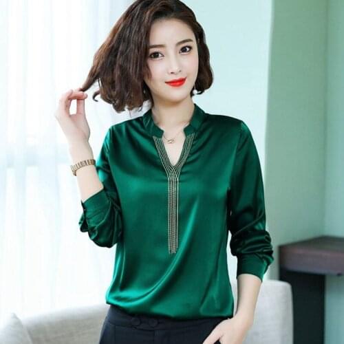 IOQRCJV Satin Blouses