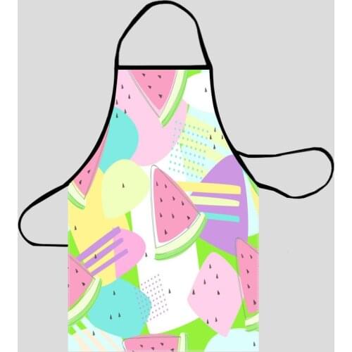 Watermelon Kitchen Aprons For Women Oxford Fabric Cleaning Pinafore Home Cooking Accessories Apron