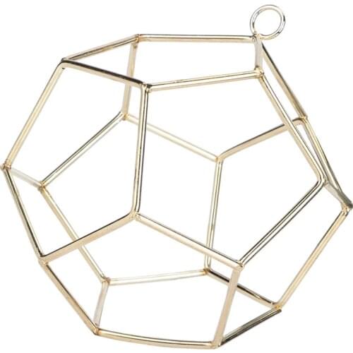 Geometric Shape Metal Plant Hanging Bracket Display Rack Gardening Decoration for Home Plants Holder