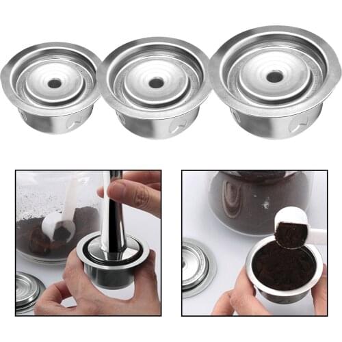 Refillable Stainless Steel Coffee Capsule, Reusable , Coffee Filter Brewing Espresso, Easy to Clean
