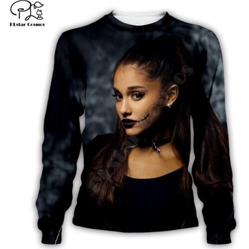 Fashion ariana grande hoodies 3D printed Sweatshirt Hoodie Harajuku Autumn Streetwear women foe men Casual Tracksuit style-3