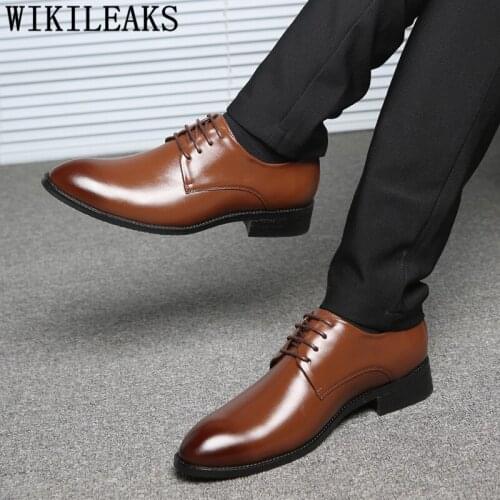 Black Dress Formal Shoes Men Classic Oxford Shoes for Men Brown Dress Fashion Luxury Men Shoes Leather Big Size Dress 48 Zapatos