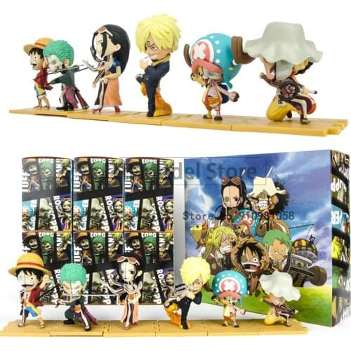 One Piece Q Version Half Anatomy Navigation King Anime 8-10CM PVC Half Bone Monkey D Luffy Desktop Roronoa Zoro Collection Figma