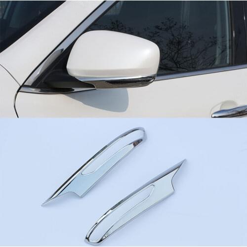 Car Rearview Mirror Trim Sticker For Renault Koleos Samsung QM5 QM6 2017 2018 2019 2020 2021 Exterior Decoraction Accessories