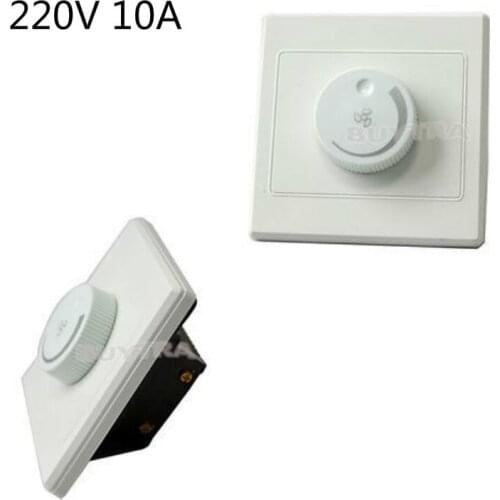 Adjustment Ceiling Fan Speed Control Switch Wall Button Dimmer Switch 220V 10A